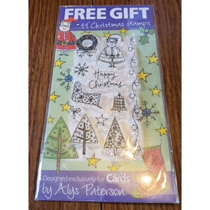 Quick Cards Christmas Trees and Holiday Theme Set of Clear Stamps